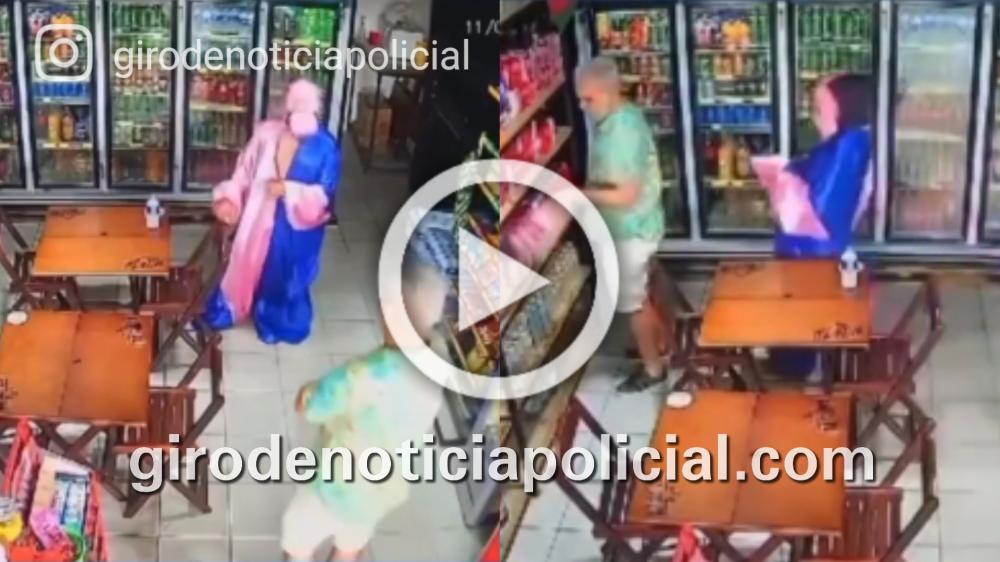 VÍDEO: Criminoso fantasiado de papangu mata homem com tiros pelas costas, dentro de uma loja de conveniência nesse domingo (11/2)