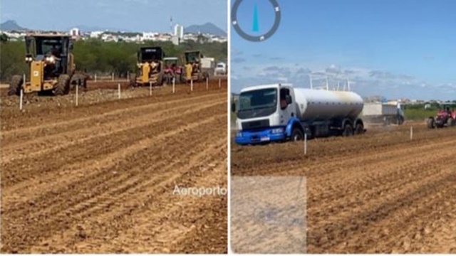 “As obras do novo aeroporto de Patos continuam em ritmo forte”, diz secretário de Infraestrutura da Paraíba