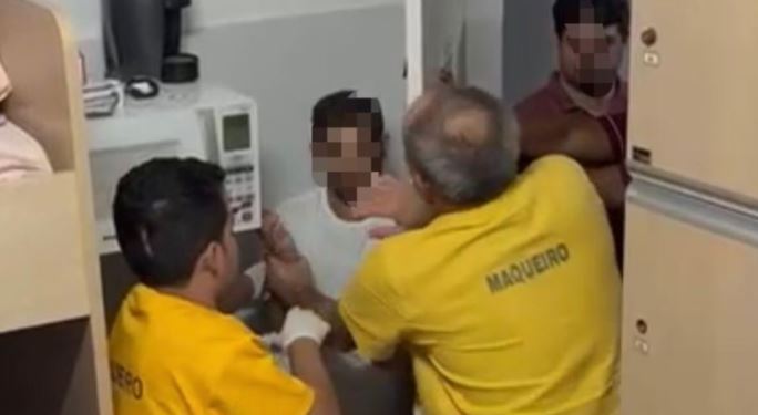 Paciente em surto invade área de repouso médico e ataca profissionais em JP