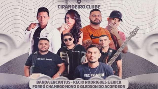 Banda Encantos e atrações locais vão festejar os 61 anos de Cacimba de Areia