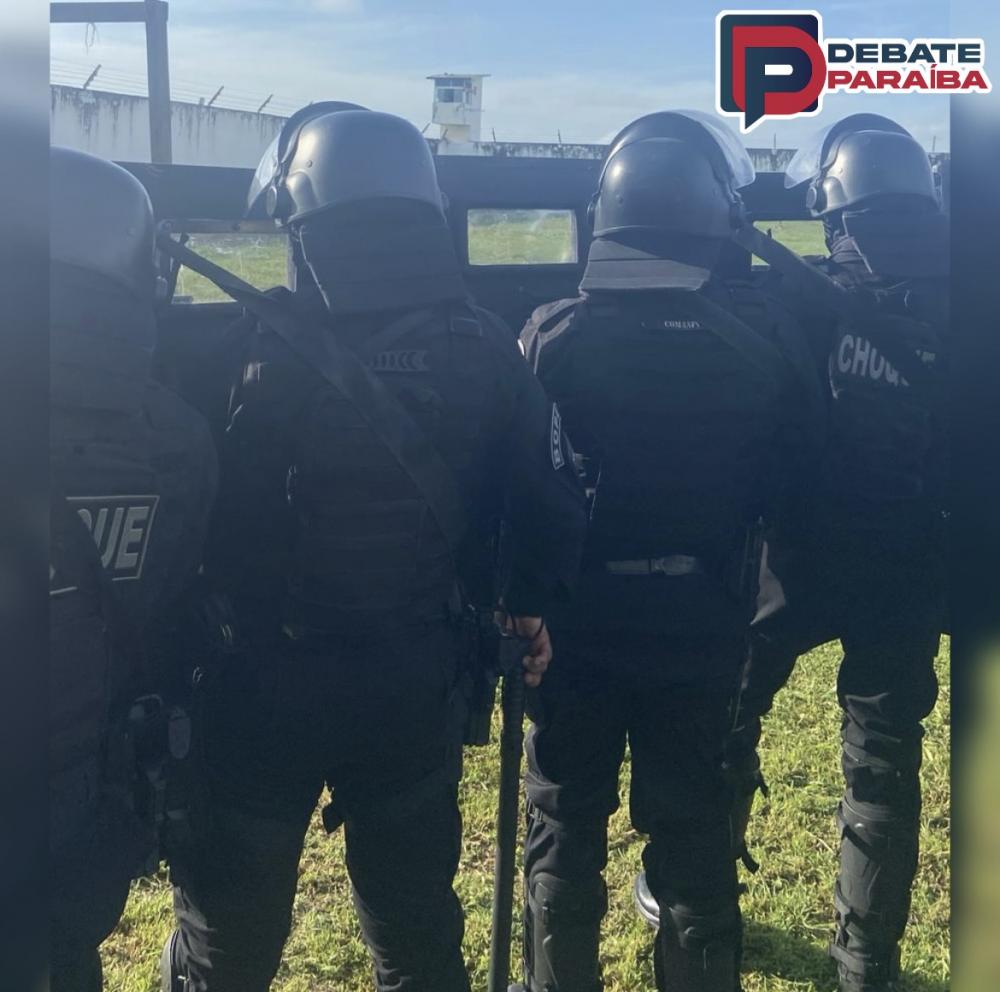 Policiais Penais, BOPE e GPOE apreendem droga, celulares e espetos artesanais durante pente fino realizado na Colônia Agrícola Penal de Sousa