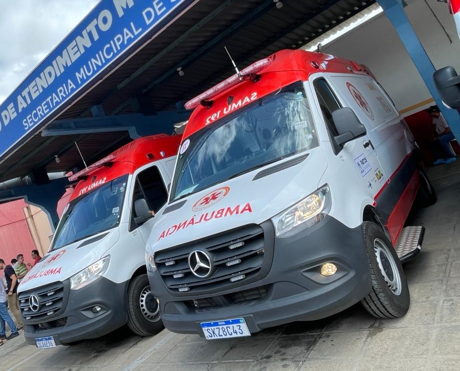 Prefeitura de Patos fortalece SAMU com 2 novas ambulâncias e equipamentos para atendimento emergencial