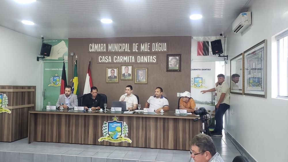 Câmara de Vereadores de Mãe D´água realiza mais uma sessão ordinária.