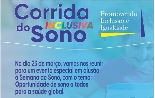Próximo sábado (23): Crianças participam da Corrida Inclusiva do Sono em Patos