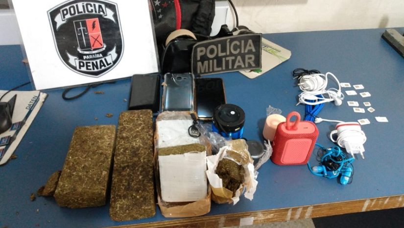 Polícias Militar e Penal interceptam arremesso de drogas e celulares na Colônia Agrícola Penal de Sousa