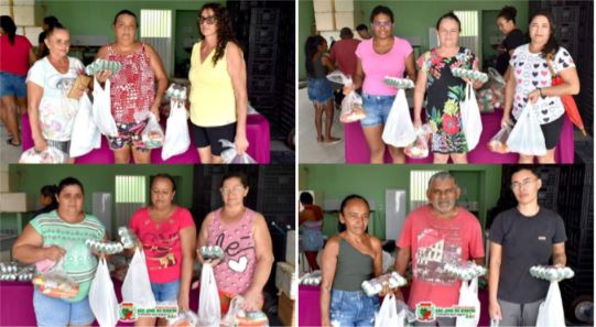 Prefeitura de São José do Bonfim entrega kits de alimentos da Semana Santa para mais de 250 famílias