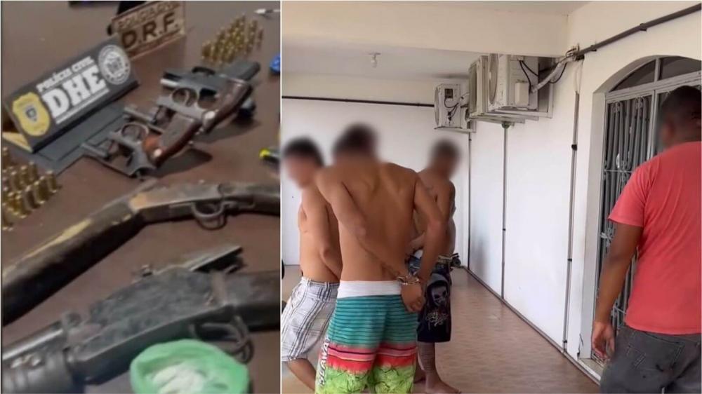 Quatro integrantes de facção que planejavam ataque são presos e armas são apreendidas em operação conjunta da DHE e DRF em Patos 