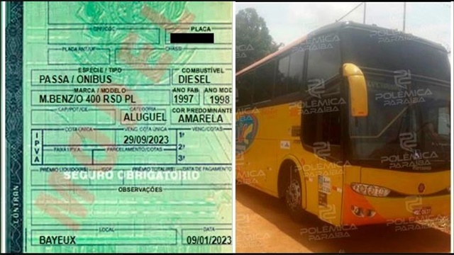 Em Brasília, ônibus da Paraíba é apreendido; STF quer descobrir quem pagou aluguel