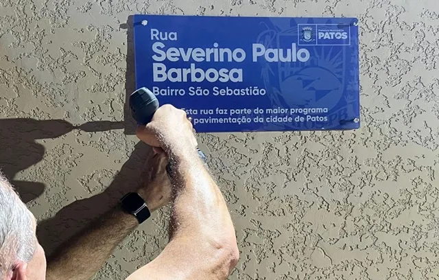 Prefeitura de Patos entrega 4 novas ruas pavimentadas no bairro São Sebastião
