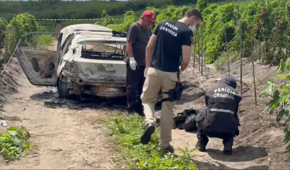 Corpo encontrado carbonizado dentro de carro pode ser de empresário que está desaparecido, na Paraíba