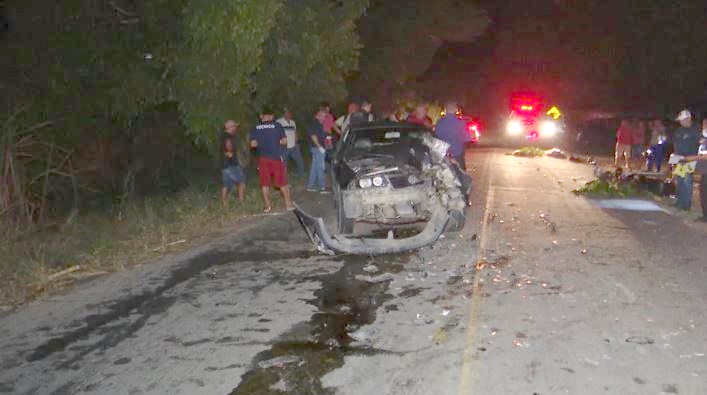 Acidente envolvendo duas motos e um carro deixa uma pessoa morta, na Paraíba