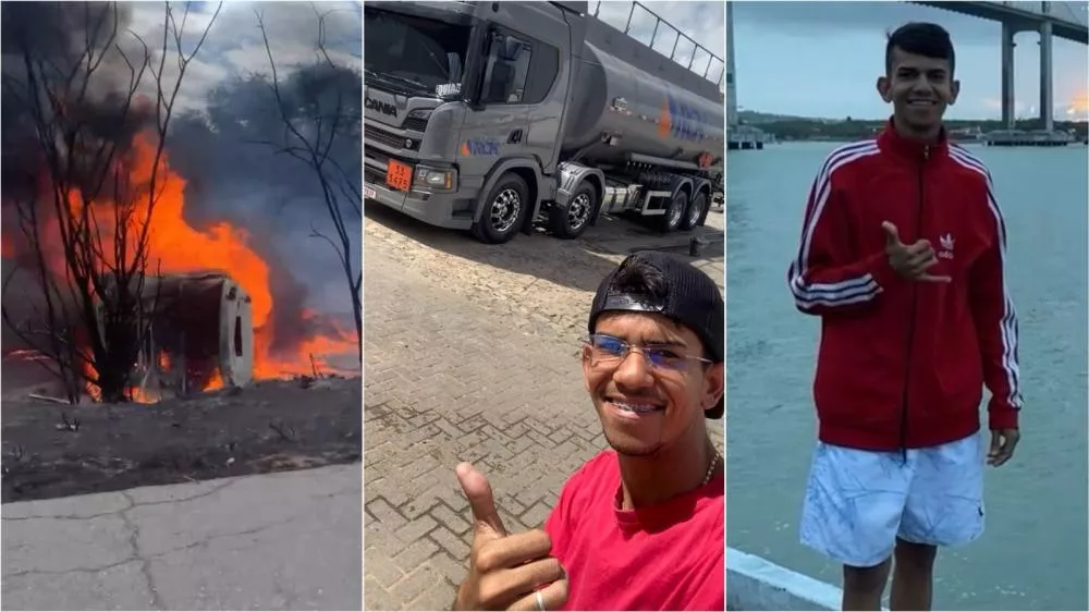 Caminhão-tanque, capota, explode e motorista morre carbonizado, próximo ao distrito de Santa Gertrudes