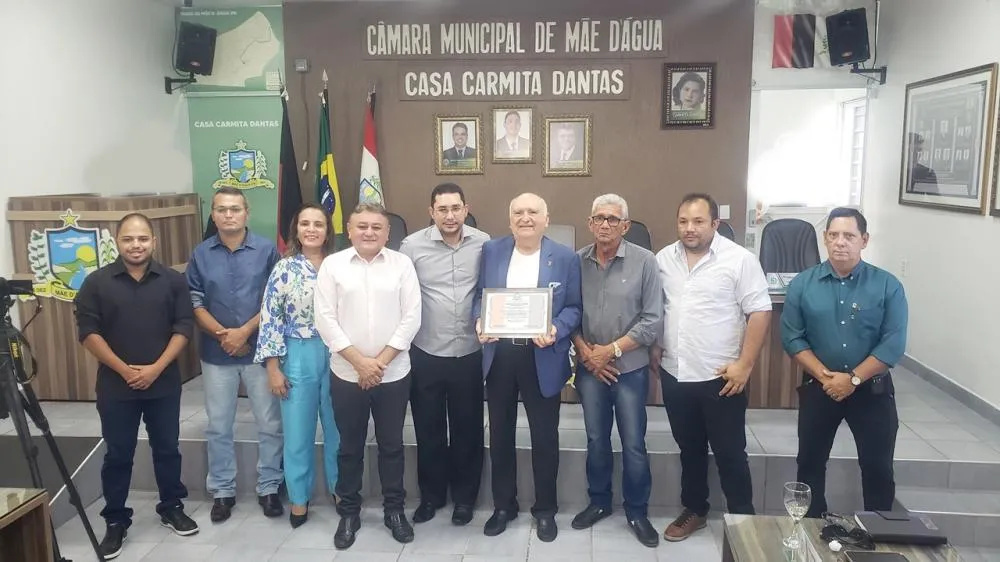 Presidente do TCE-PB Nominando Diniz é o mais novo cidadão Mãedaguense