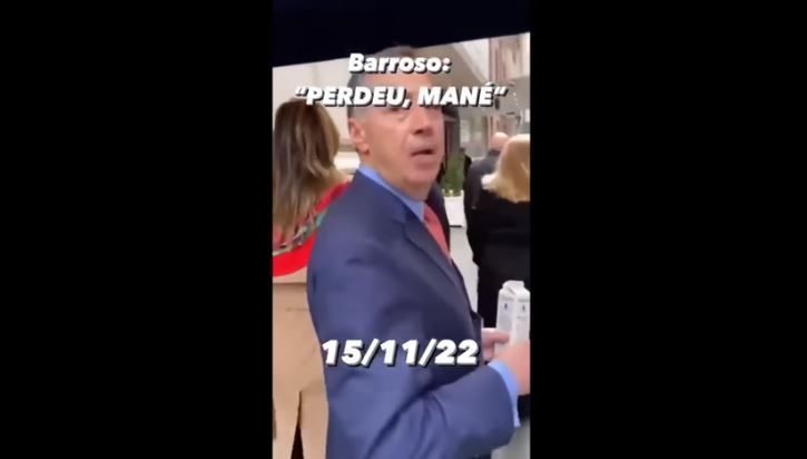 “Perdeu, mané”, diz Barroso a apoiador de Bolsonaro nos Estados Unidos – VEJA VÍDEO