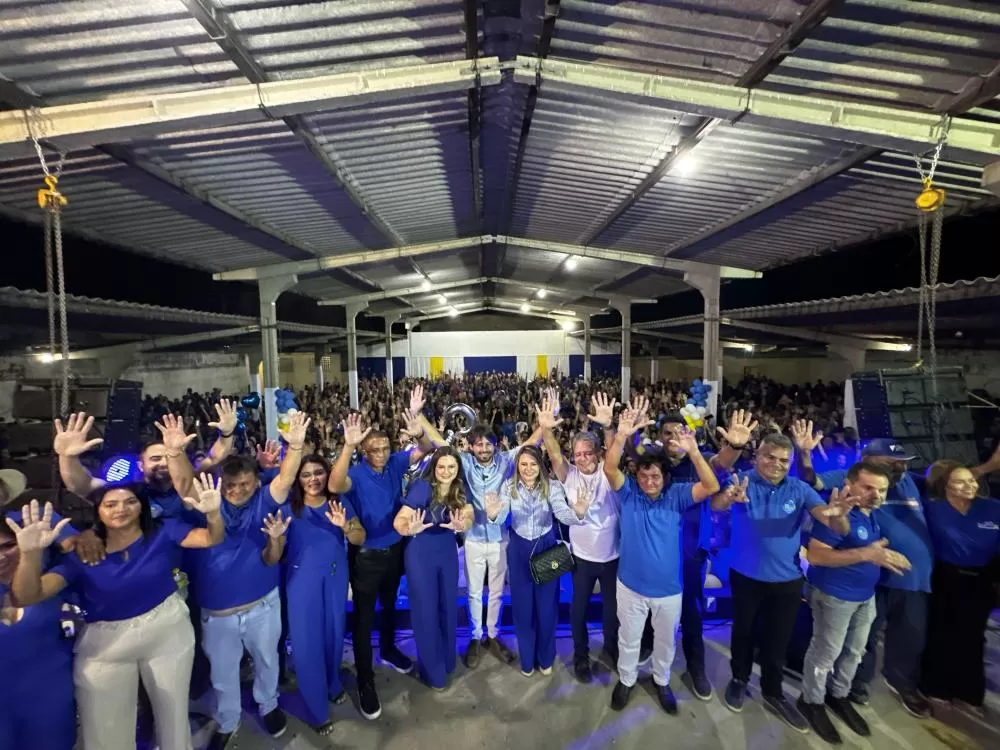 Convenção do Republicanos oficializa candidaturas de Heitor e Camila Campos em Cacimba de Areia