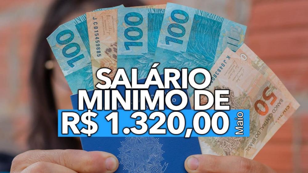 Lula confirma salário mínimo de R$ 1.320 a partir de maio e aumento da isenção de IR para R$ 2.640