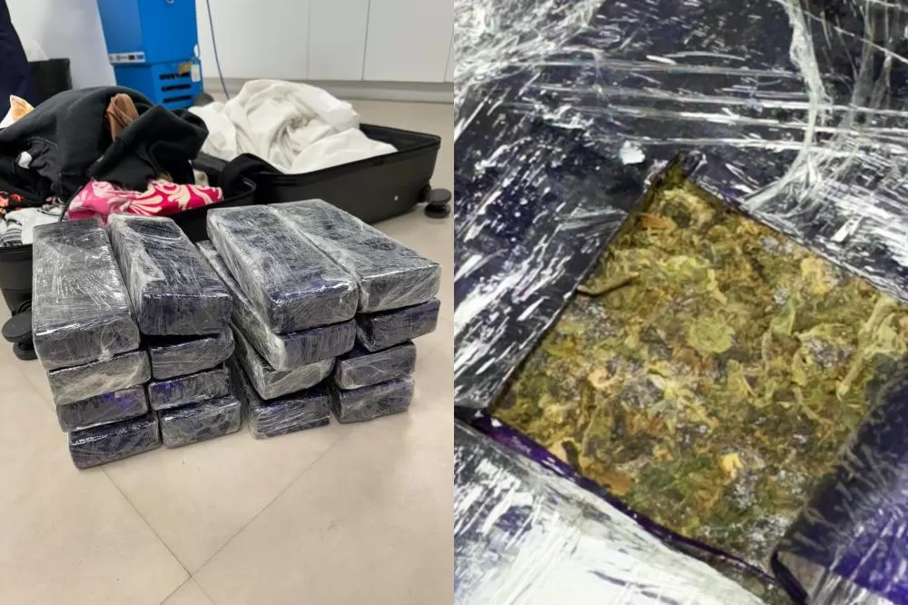 Polícia Federal apreende 26 quilos de haxixe no Aeroporto Internacional de João Pessoa
