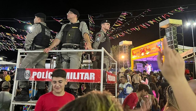 Polícia Militar está trabalhando para garantir a segurança dos foliões