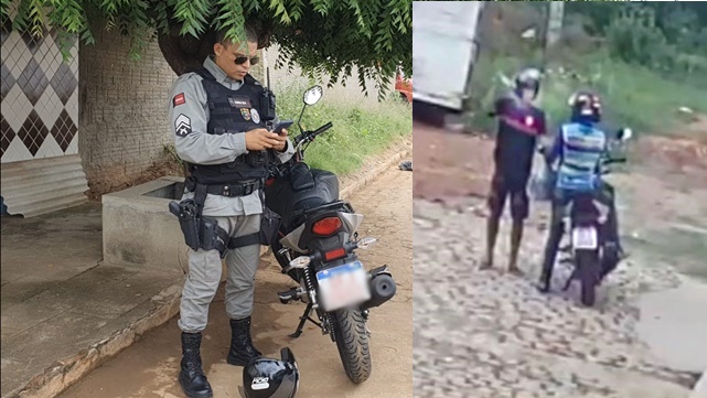 VÌDEO: Mototaxista tem moto recuperada pela Polícia Militar, após ser vítima de assalto no bairro do Salgadinho, no início da tarde desta segunda dia 20 de fevereiro.