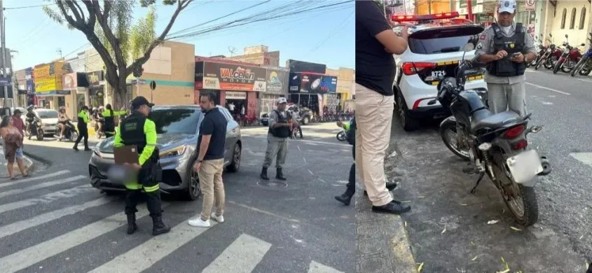 Duas mulheres ficam feridas em acidente no Centro de Patos