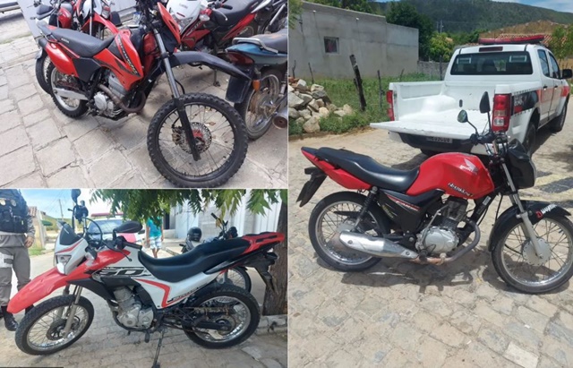 Polícia Militar apreende três veículos com restrições e sinais identificadores adulterados em Mãe d’Água e São José do Bonfim