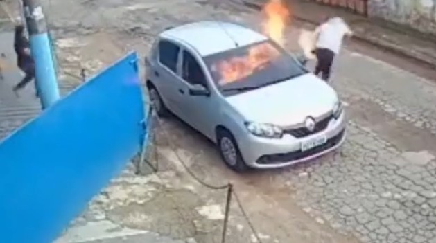 Vídeo: Chefe é suspeito de atear fogo e matar marido de funcionária