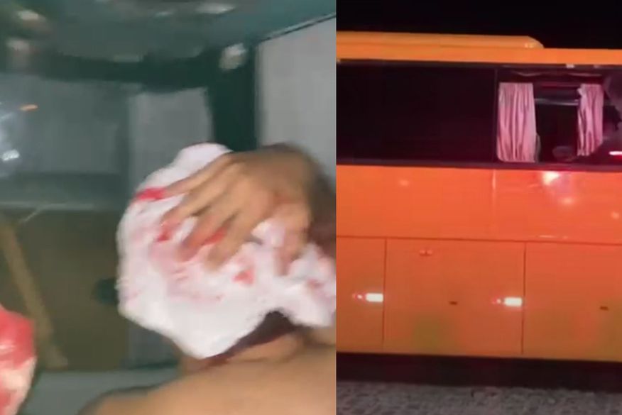 Vídeo: Torcedores do Nacional de Patos ficam feridos após ônibus ser atacado em Campina Grande