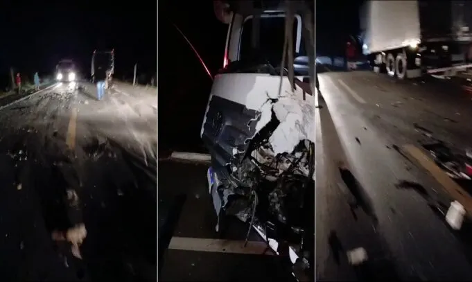 Quatro pessoas morrem e outra fica gravemente ferida em acidente envolvendo caminhão, carro e duas motos em Cajazeiras