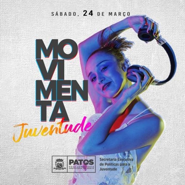 Movimenta Juventude levará apresentações artísticas e culturais para praça pública, no próximo dia 24 de março