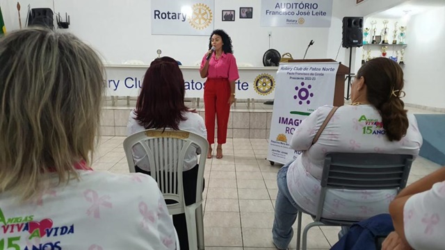 Rotary Club de Patos Norte realiza palestra em comemoração ao dia Internacional da Mulher
