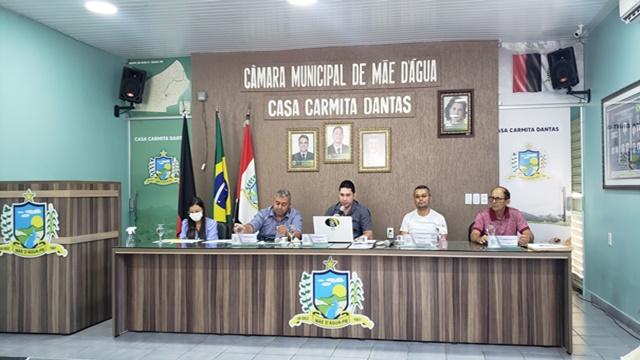 Câmara de Mãe D´água realizou mais uma sessão ordinária. 