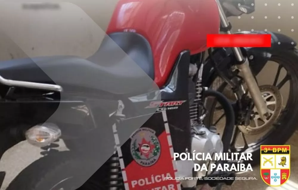 Tentativa de fuga termina em prisão na Serra de Teixeira com motocicleta roubada