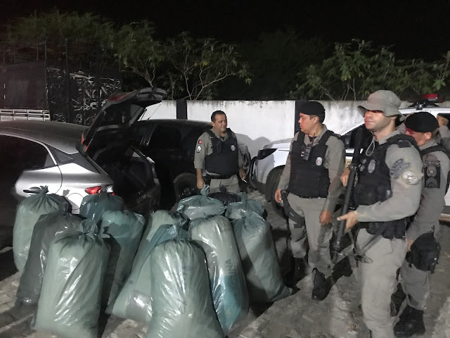 Vídeo: Policiais do 6ª BPM de Cajazeiras, fazem apreensão histórica de mais 200 quilos de maconha, no alto sertão da PB