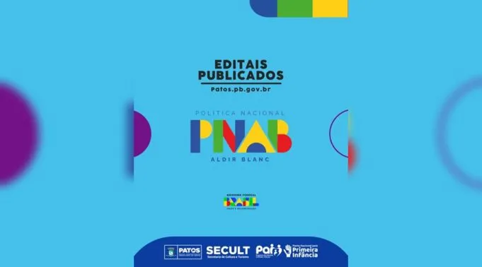 Editais da Política Nacional Aldir Blanc estão disponíveis no site da Prefeitura de Patos