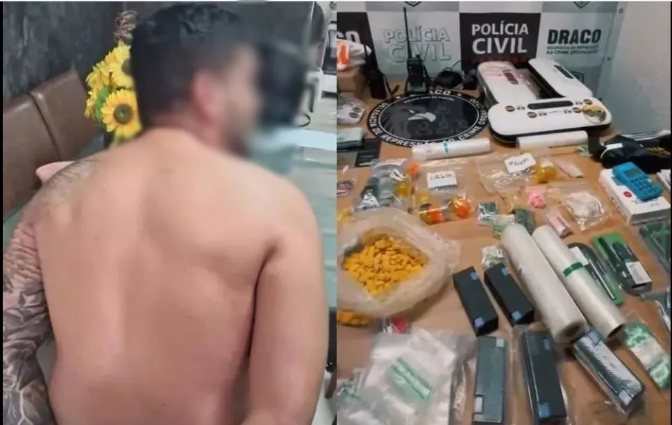 Estudante de Direito que vendia droga “ gourmetizada ” é preso no bairro de Cabo Branco, em João Pessoa.