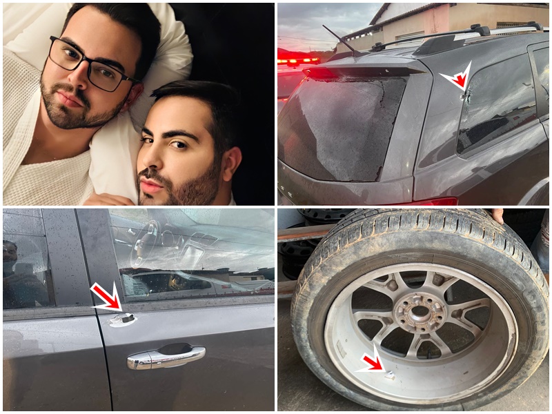 Médico paraibano é confundido com bandido e tem carro metralhado pela polícia