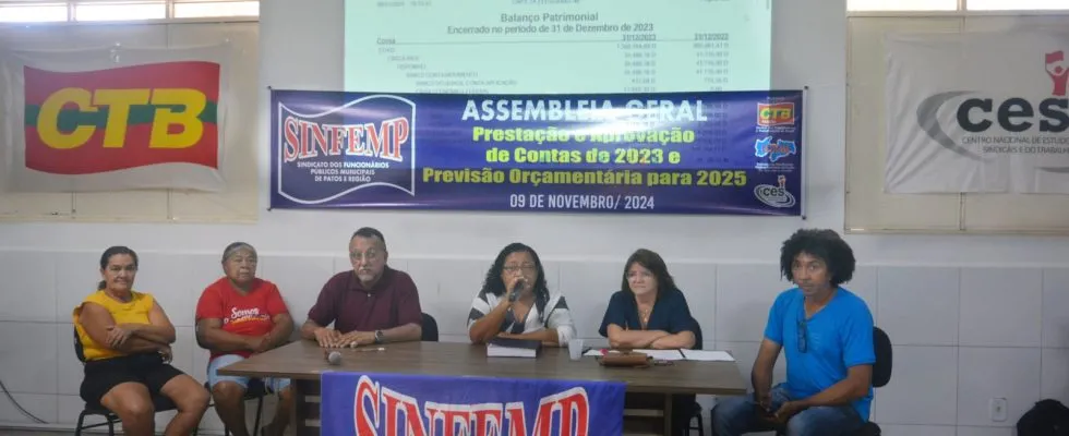 Aprovada a prestação de contas do SINFEMP 2023 e Previsão Orçamentária para 2025