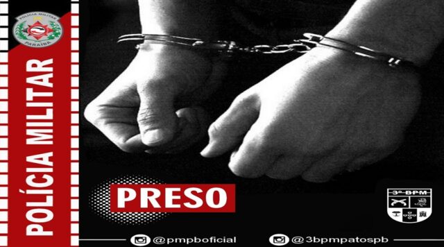 Polícia Militar cumpre mandado de prisão em Teixeira 