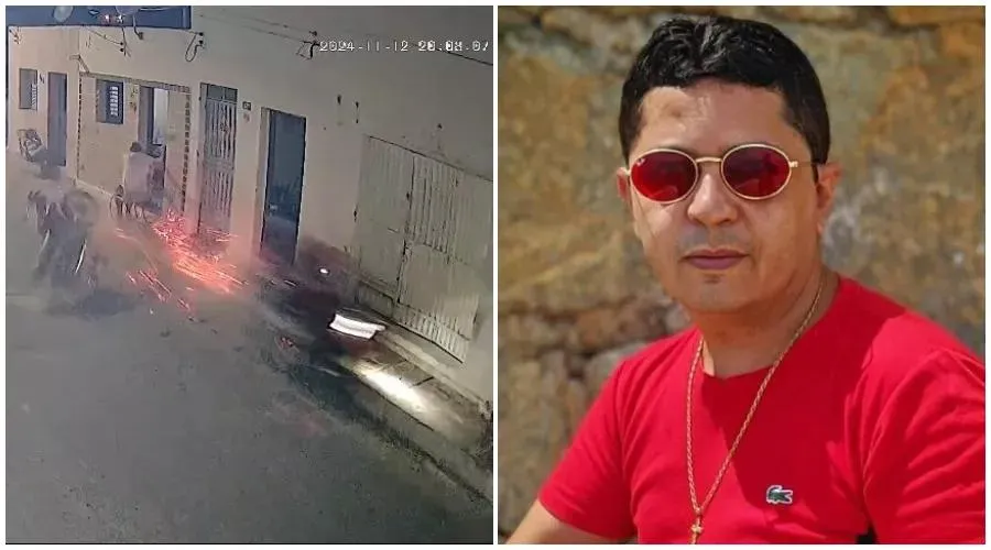 VÍDEO: Morador de Coremas morre em acidente de moto após perder controle e colidir violentamente contra moto que estava estacionada