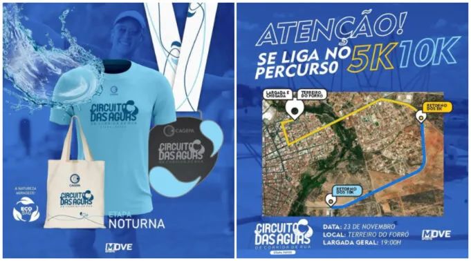Patos recebe Circuito das Águas de Corrida de Rua no próximo sábado