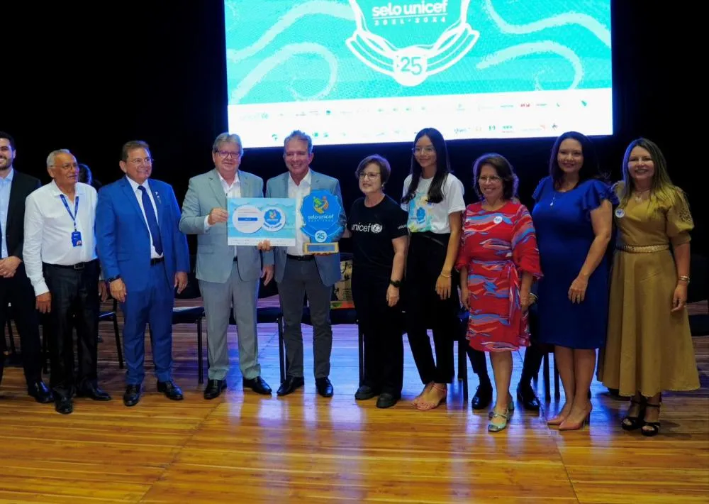 Patos recebe o selo unicef e é destaque nacional pela atenção e cuidado com as crianças e adolescentes 
