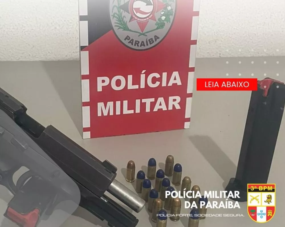 Em Patos: Menor é apreendido duas vezes no mesmo dia por porte ilegal de arma de fogo