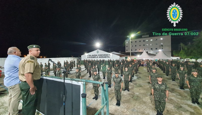 Vídeo: Tiro de Guerra 07/002 em solenidade, deu inicio ao ano de instrução 2023, em Patos