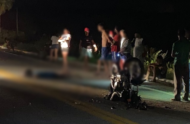Acidente deixa um morto, além de mãe e filha feridas na noite deste sábado, dia 25 de março, entre os município de Catingueira e Emas