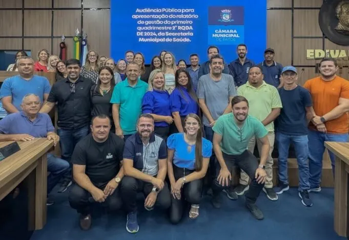 Saúde apresenta relatório do 1º quadrimestre durante audiência pública na Câmara de Patos