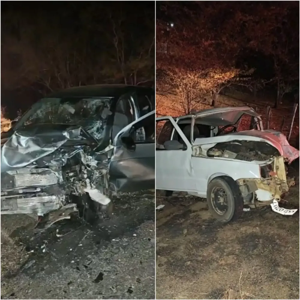 Batida entre carros deixa uma pessoa morta e sete feridas, na Paraíba