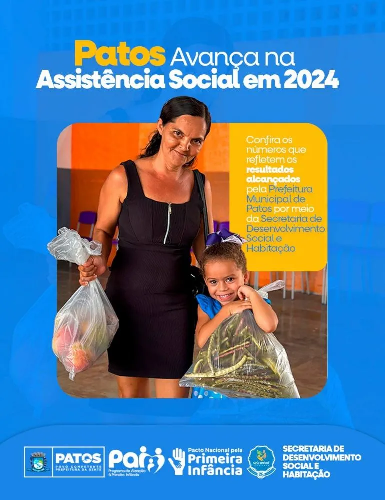 Patos encerra 2024 com fortalecimento e avanço na Proteção Social