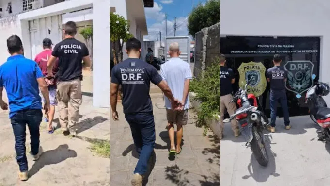 DRF prende dupla suspeita de roubo de moto no Santo Antônio, em Patos. Vídeo