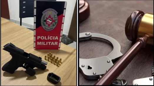POLÍCIA MILITAR APREENDE ARMA DE FOGO E CUMPRE MANDADO DE PRISÃO EM IMACULADA