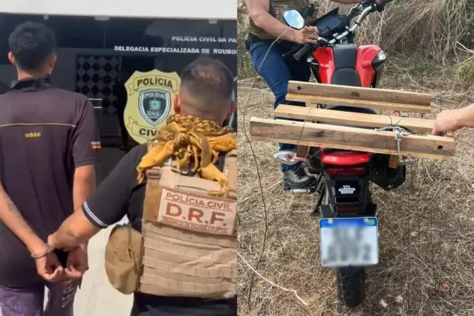 DRF de Patos recupera moto roubada e encerra série de furtos e roubos neste ano. Vídeo